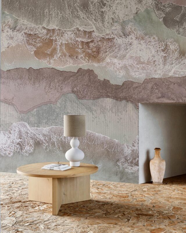 Panorama Mare by @ar.o_design_studio A journey within has the immense possibility of exploring unknown places without leaving your room, through the evocative power of memories Texturae.it#texturaewallpapers#texturae #texture #wallpaper #wallpapers #wallcover #wallcovering #walldecor #walldecoration #surfacepatterndesign # #surfacedesign #designreserach #waves #panorama #sea